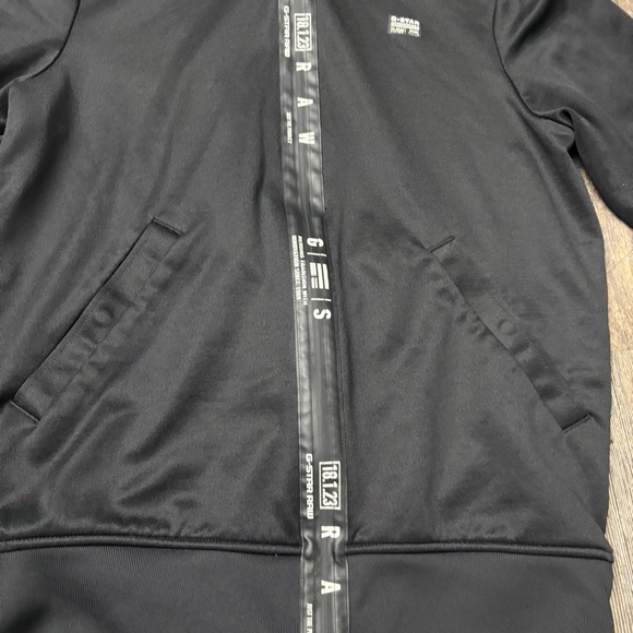 G-Star Aichesal Or Slim Tracktop Sweat zip up size Small black and white - Picture 6 of 15